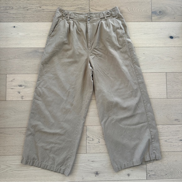 Madewell The Harlow Wide-Leg Pant in Seed Khaki Size 14 - Picture 2 of 8
